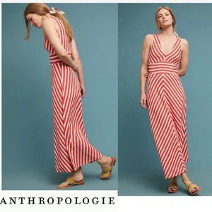 Maeve by Anthropologie Bisevo Stripe Maxi Dress Size Medium